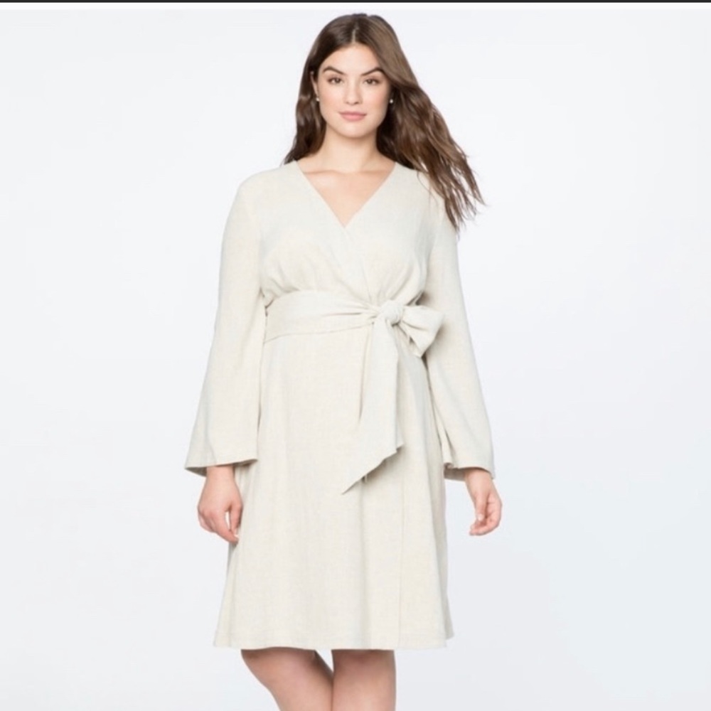 Linen wrap dress! - Picture 2 of 5